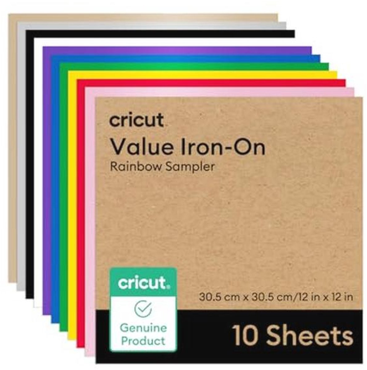 Strijkfolie Rainbow Sampler 10 stuks - 30,5 x 30,5 cm