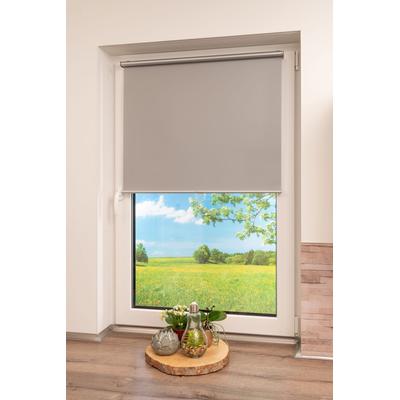 Springrollo K-HOME "Klemmfix-Rollo", grau, B:55cm H:150cm, Obermaterial: 100% Polyester, Rollos