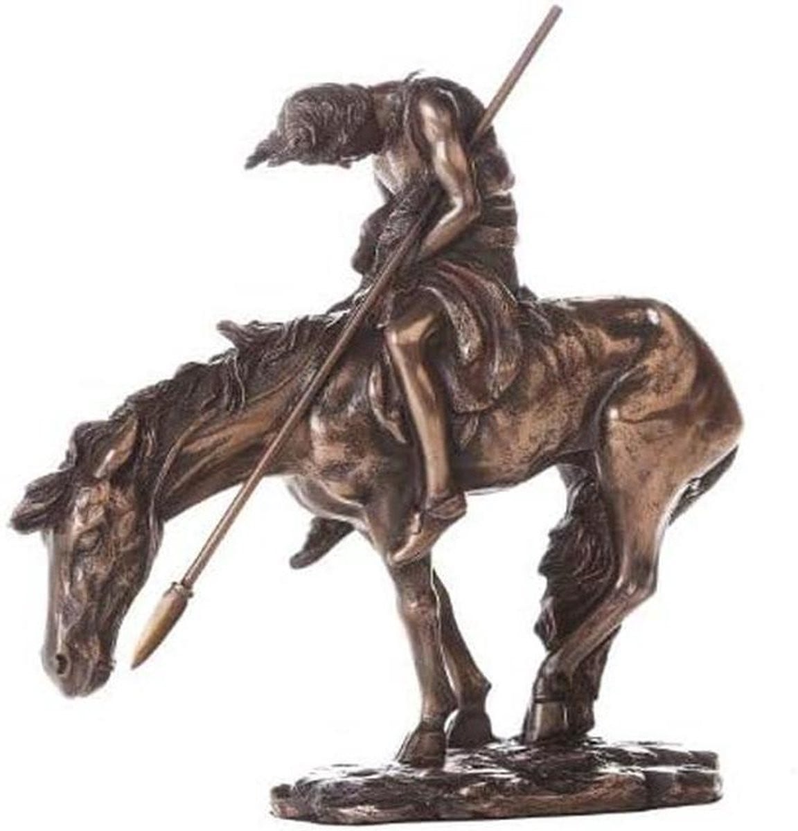 Klassiek Bronzen Beeld voor op de Tafel met Gedetailleerd Ontwerp, Hoogte: 19 cm