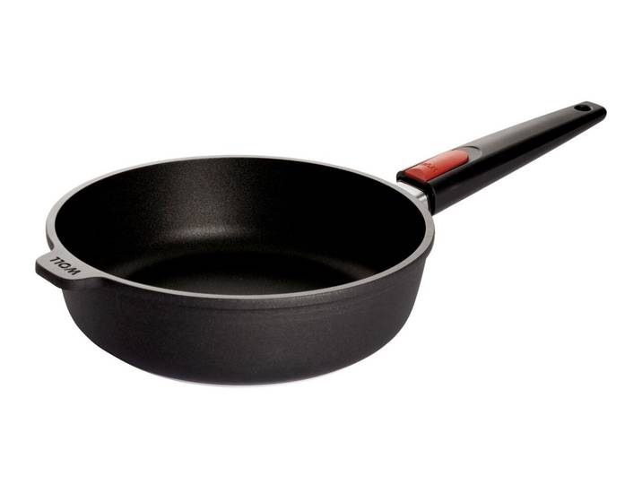Woll Guss-Hochrandpfanne NOWO TITANIUM, schwarz, Aluguss
