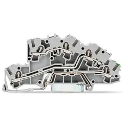WAGO Installationsetagenklemme 4mm2 L/L/PE grau 2003-7645