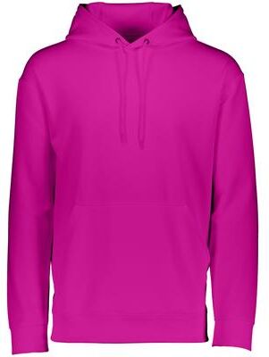 Augusta Sportswear 5505 Wicking Fleece Hoodie in Power Pink size Large