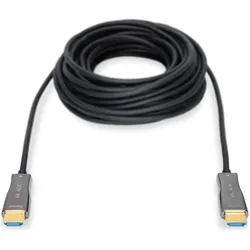 Digitus HDMI (Typ A) — HDMI (Typ A) (30 m), Videokabel, Schwarz