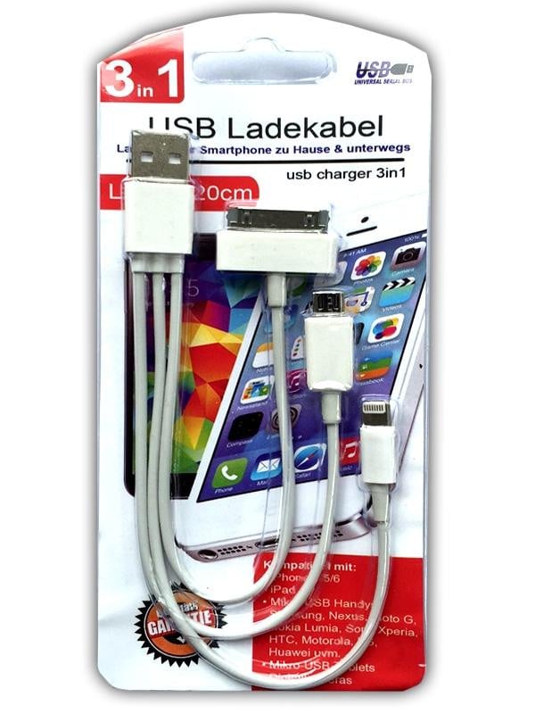 G&M 3-in-1 universele USB-oplaadkabel