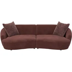 Megasofa Casoria Bordeaux inkl. 2 Zierkissen