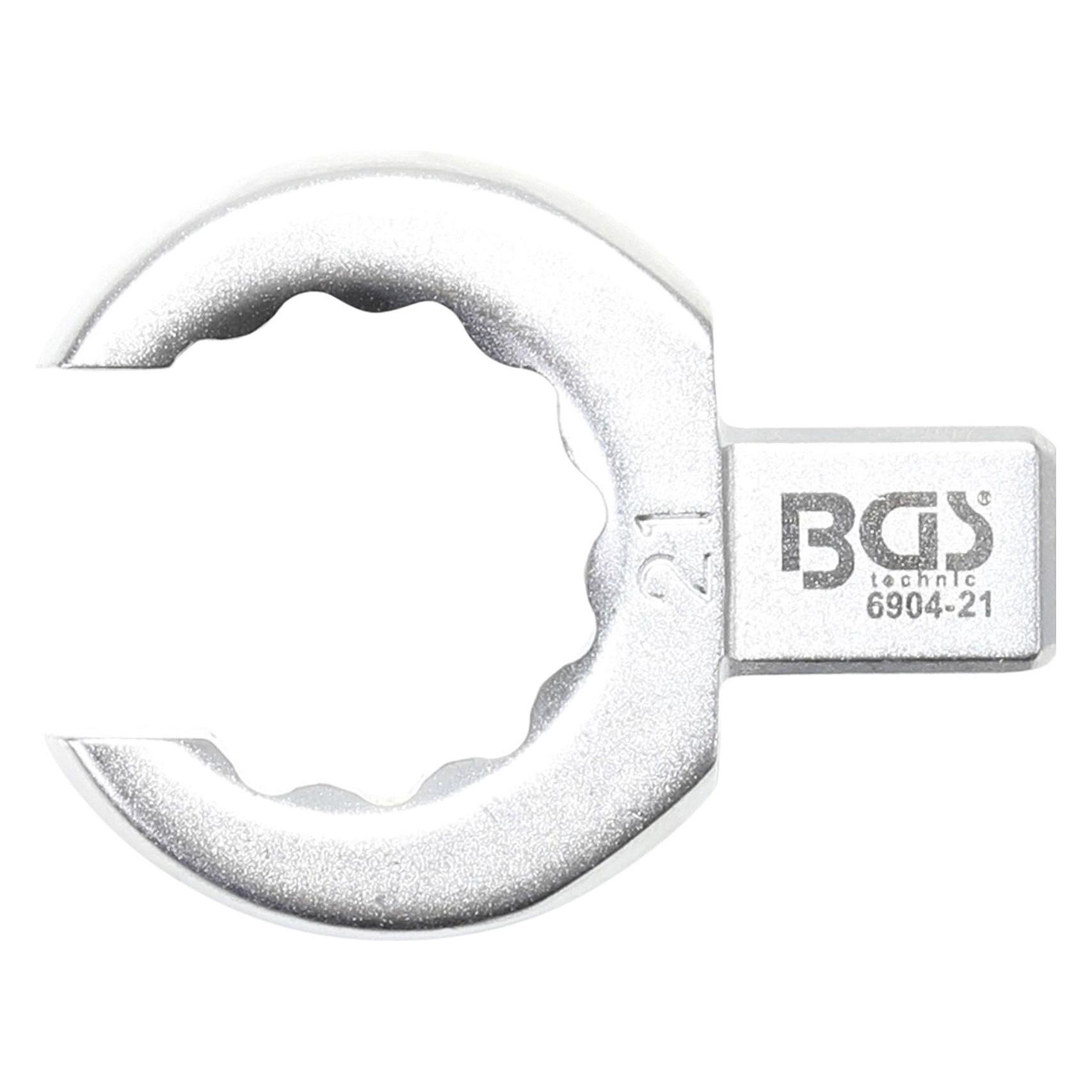 BGS Einsteck-Ringschlüssel offen 21 mm Aufnahme 9 x 12 mm (21 mm) (6904-21)