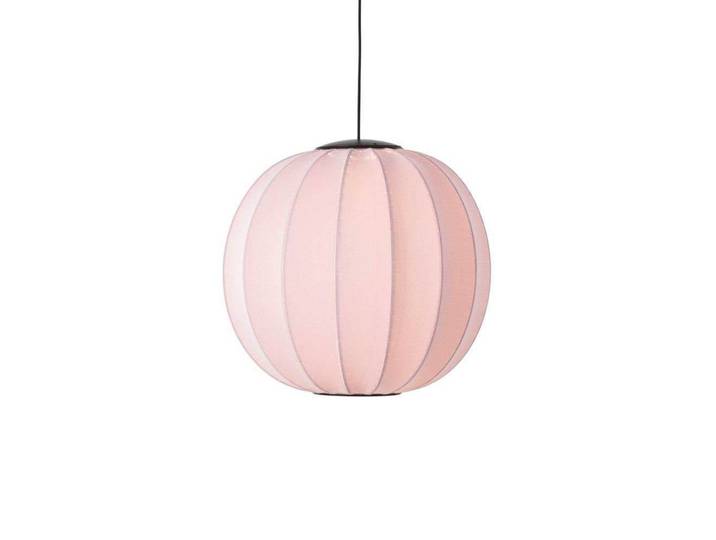 Suspension LED Knit-Wit 60 Round, rose, Ø60cm - Made By Hand - Chambre à coucher - Tissu / textile