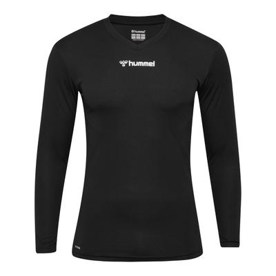 Trainingsshirt HUMMEL "HMLBL ESSENTIAL TEE L/S", Damen, Gr. XL, schwarz, Obermaterial: 100% Polyester, regular fit, Rundhals, Shirts, reguläre Passform, langärmlig, atmungsaktiv, schnell trocknend