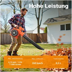 Wiltec, Laubsauger + Laubbläser, 3in1 Laubbläser (Benzinbetrieb, Laubbläser, Laubsauger)