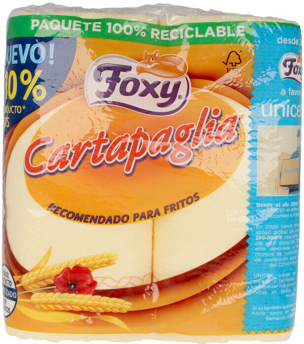 Foxy Cartapaglia papel cocina especial fritos 2 rollos