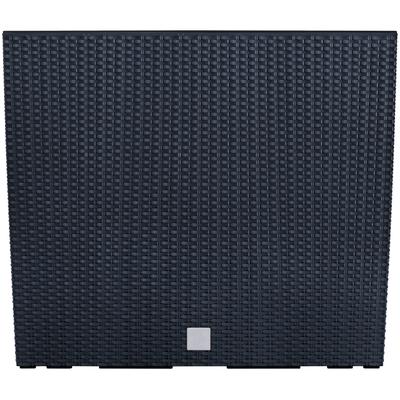 Blumenkasten PROSPERPLAST "Rato Case", grau (anthrazit), B:58cm H:49,8cm T:18cm, Kunststoff, Pflanzgefäße, BxTxH: 58x18x49,8 cm, mit Einsatz