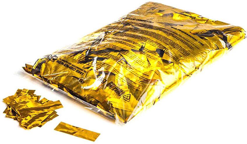MagicFX Magic Fx Metallic Konfetti Rechteckig 55x17mm - Gold 1kg