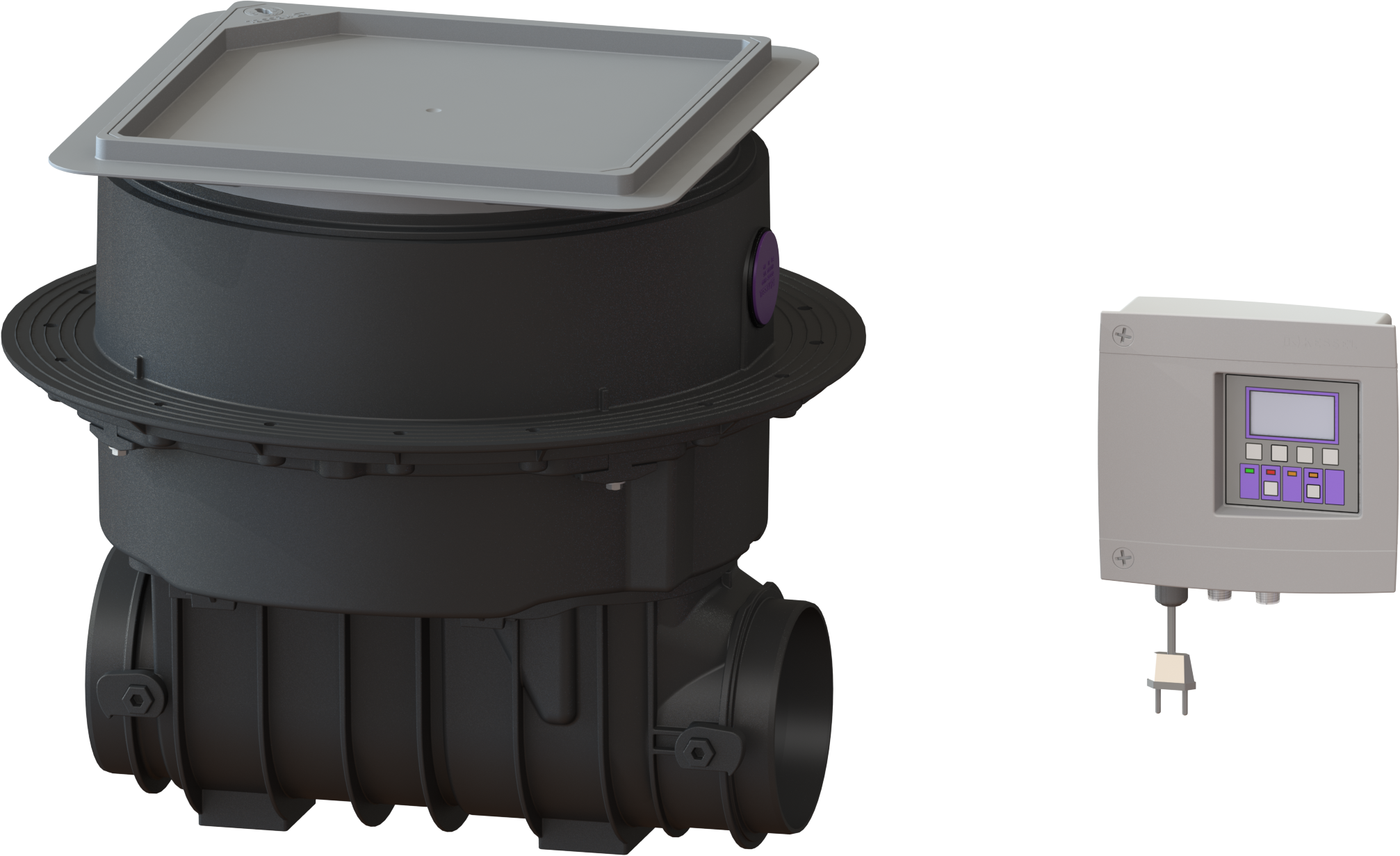 Kessel Staufix FKA anti-retour automatique 84000X DN 100-200, sans raccordement entrée/sortie, couvercle carrelé