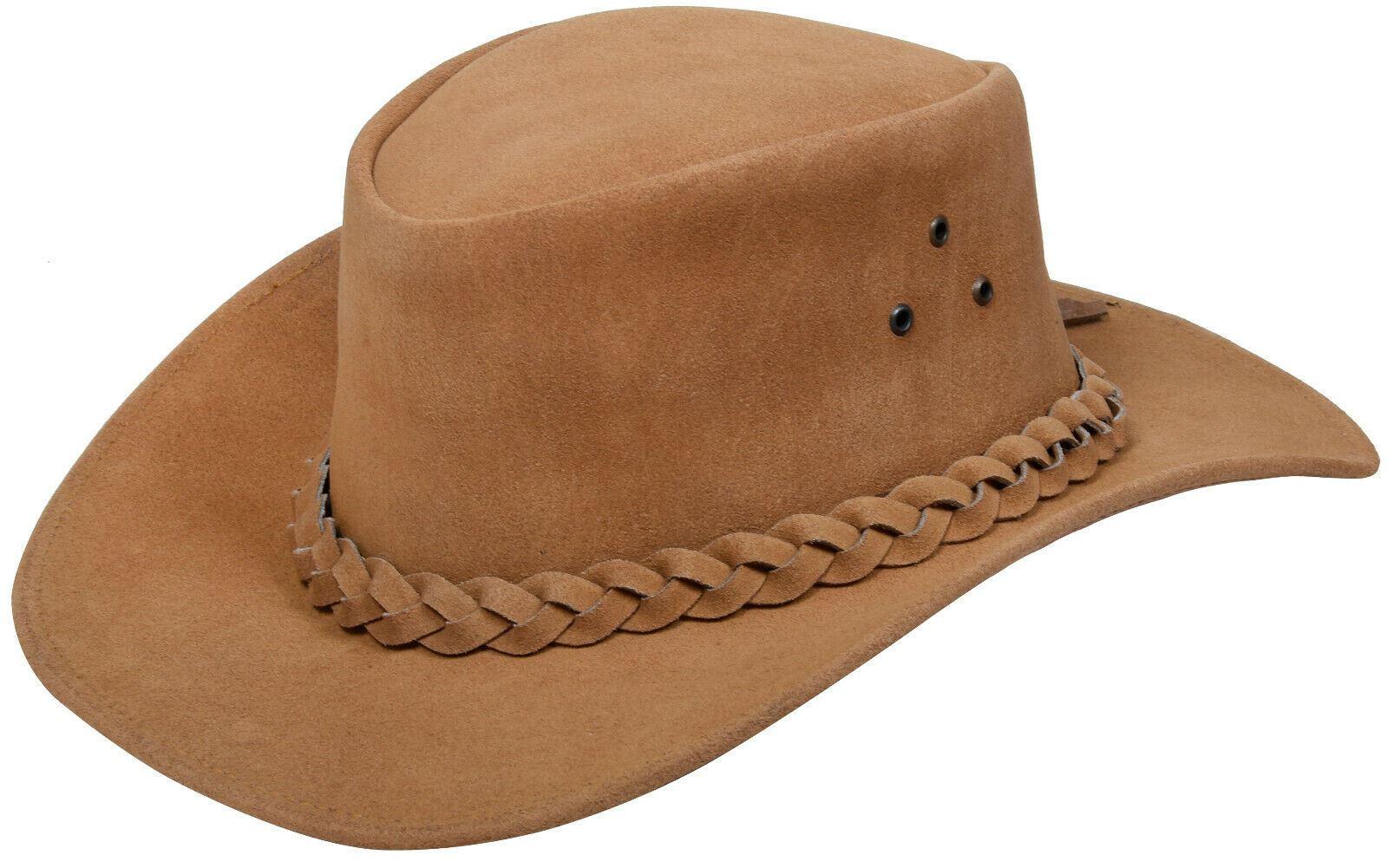Australischer Buschhut aus Cowboy-Outback-Wildleder