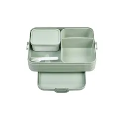 Mepal Bento-Lunchbox "To Go"  Take a Break , grün , Kunststoff , Maße (cm): B: 17 H: 6,5