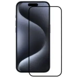 MW 830084 (1 Stk., Apple iPhone 15), Smartphone Schutzfolie, Transparent, Schwarz