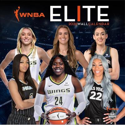 WNBA Elite 2026 12x12 Wall Calendar