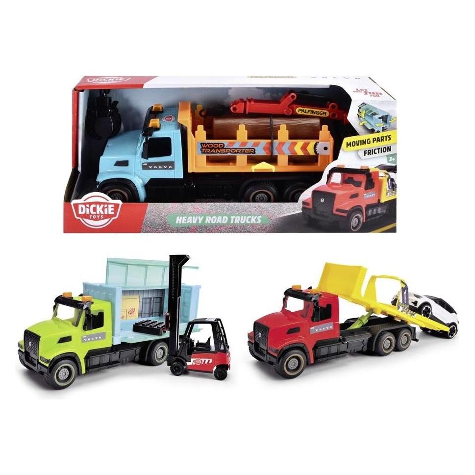 Dickie Heavy Road Trucks, 3-sort. (203744018)