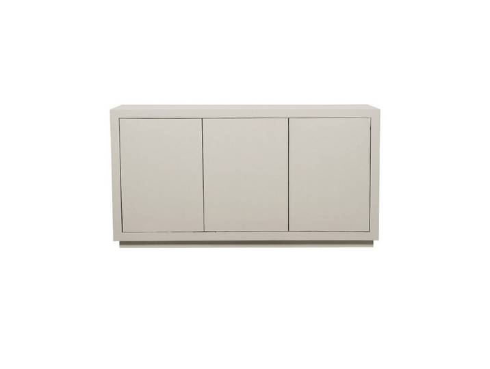 Villa Möbel Sideboard Leuven (Packung, 1 St., 1 St. Sideboard), aus Mangoholz Sand 3 Push-to-Open Türen großzügiger Stauraum
