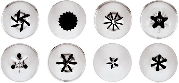 Paderno Set 8 bocchette per decorare 1,8 cm