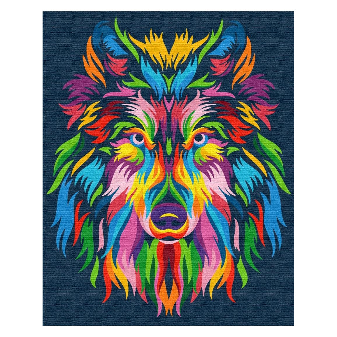 Syma Picture Paint it! Painting by numbers Wolf in colors (BS23828)