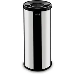 Mülleimer 45 l rostfreier Stahl, Edelstahl glänzend, Restmüll