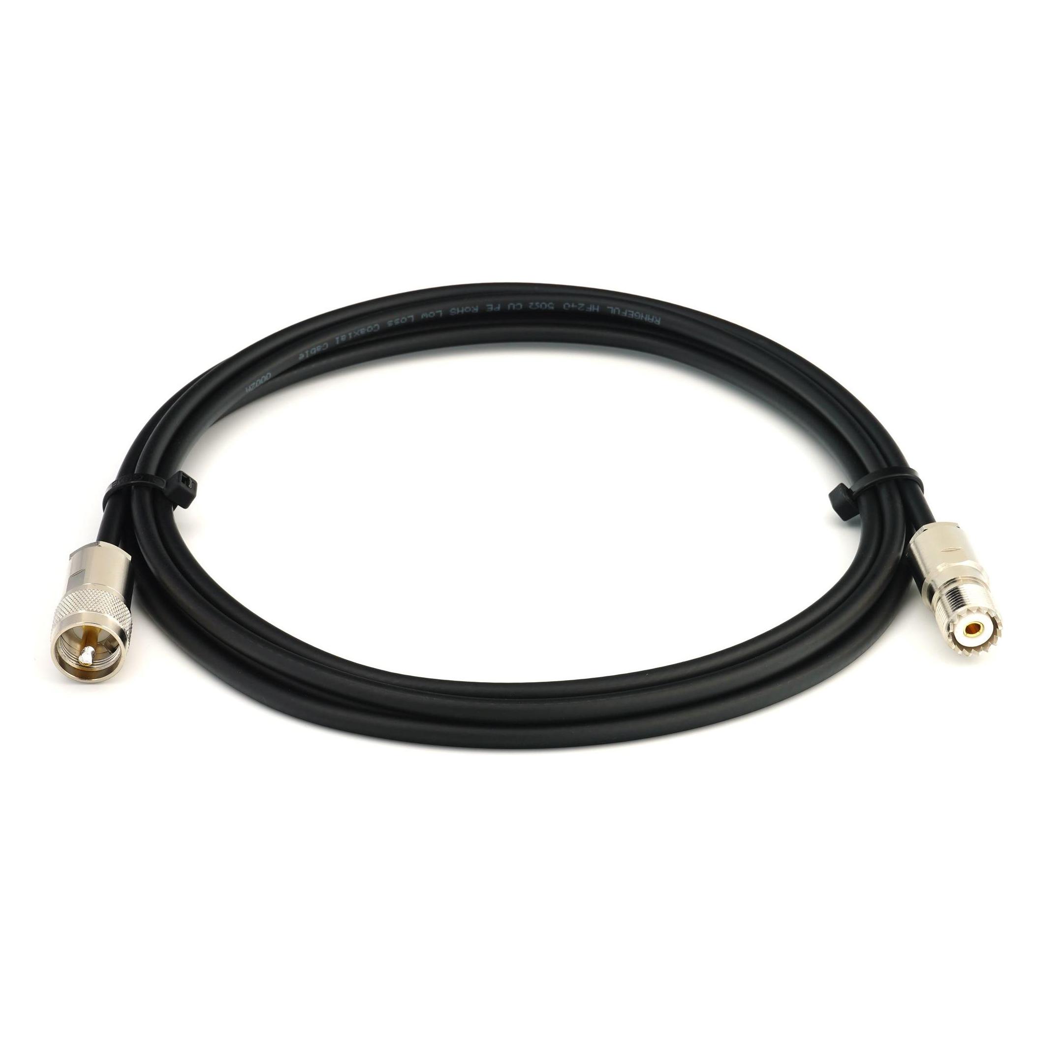 Rangeful PL259 to SO239 2m UHF CB Radio Coaxial Cable??? HF240 (LMR240 equivalent) HF240-PL-SO-2 (Antennenkabel) (HF240-PL-SO-2)