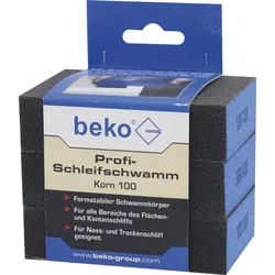 Profi-Schleifschwamm 3er-Set, Korn 100  DE/IT/FR/PL/EN