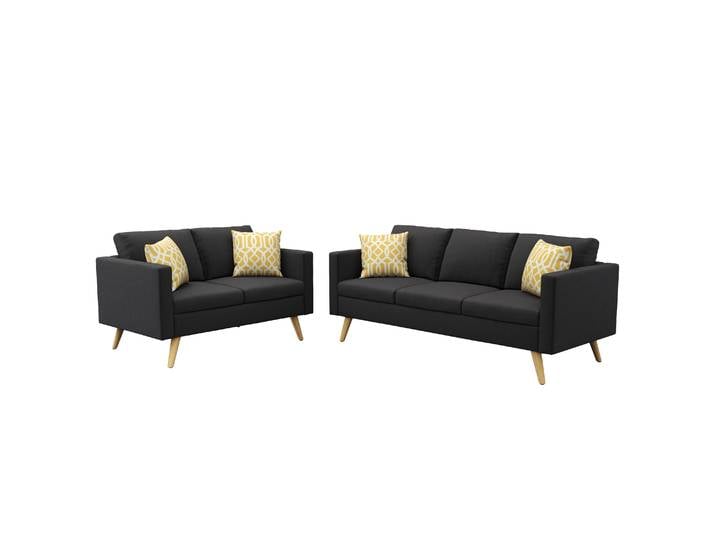 Sofa Set BLAIR schwarz