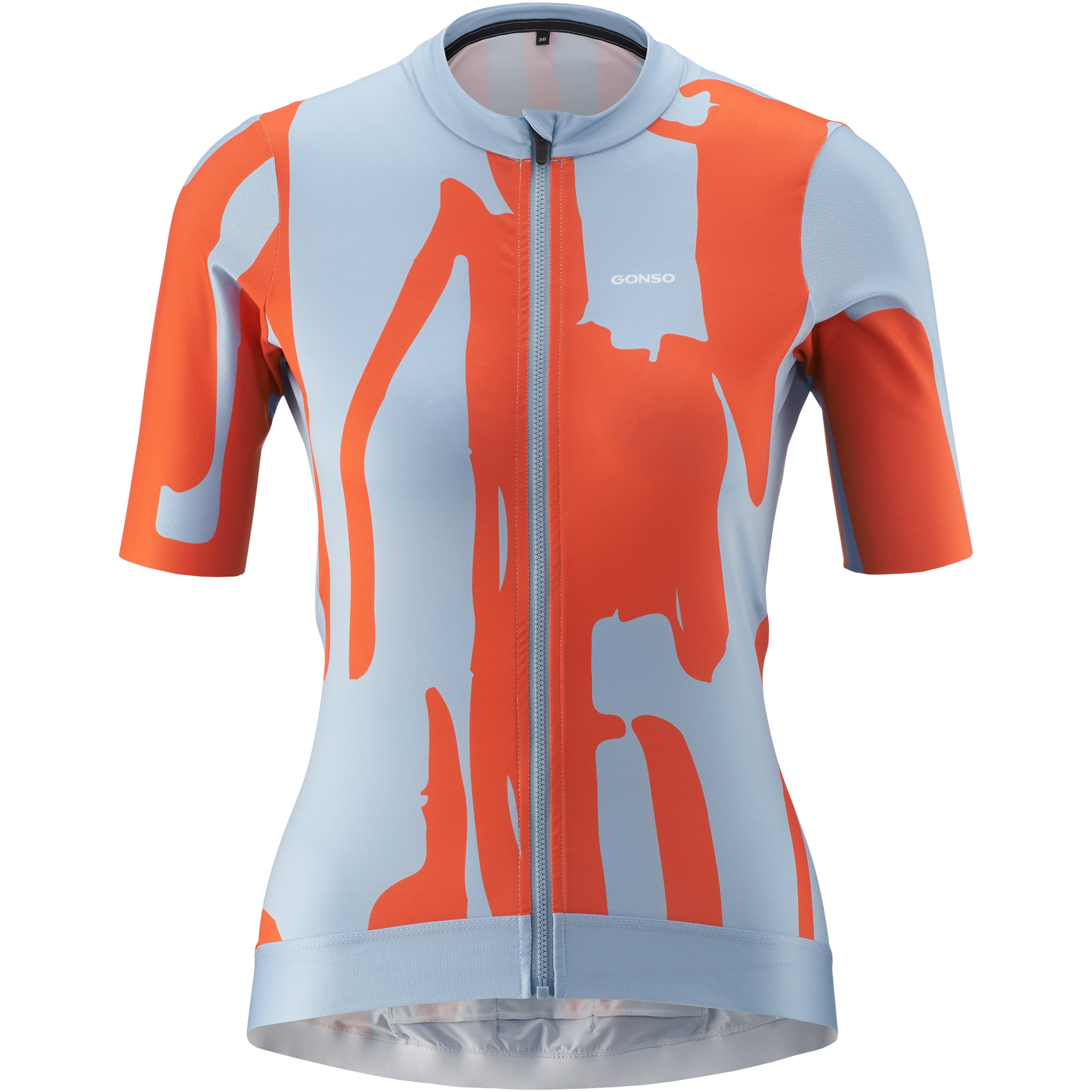 Gonso Road Print Trikot Damen Radtrikots blau Größe S Rennrad Elastisch