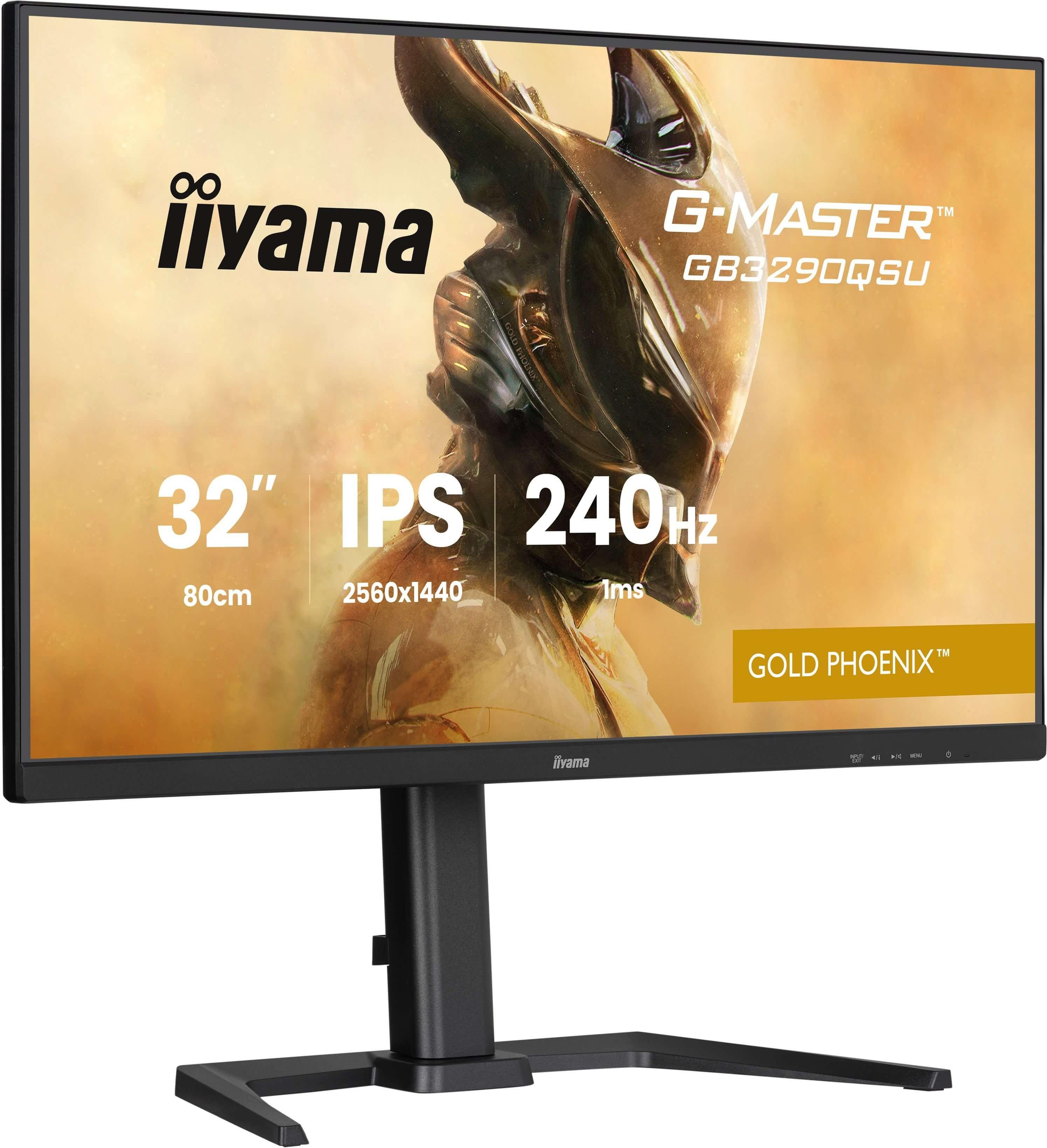 iiyama G-MASTER GB3290QSU-B1, 80 cm (31.5"), 2560 x 1440 Pixel, Quad HD, LED, Schwarz