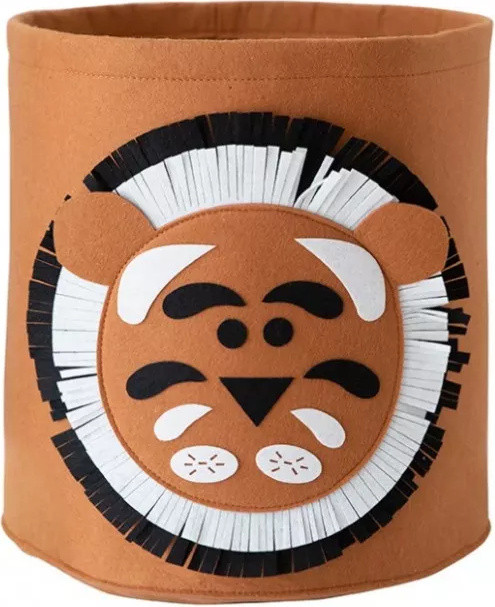 Carla mand voor speelgoed, bruin, textiel