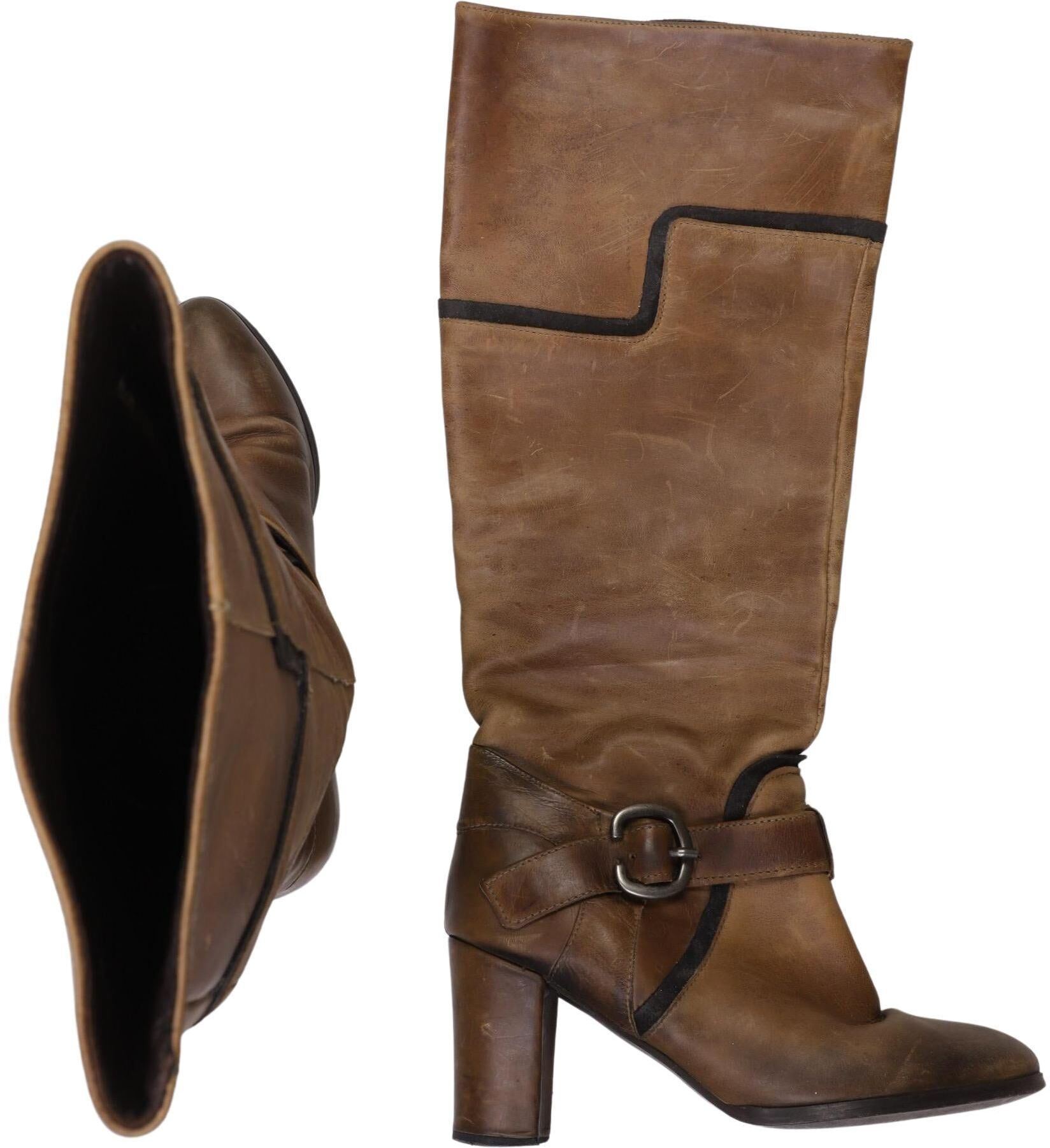 Comma Damen Stiefel, Braun, Gr. EU 37, kein / Etikett - Second Hand