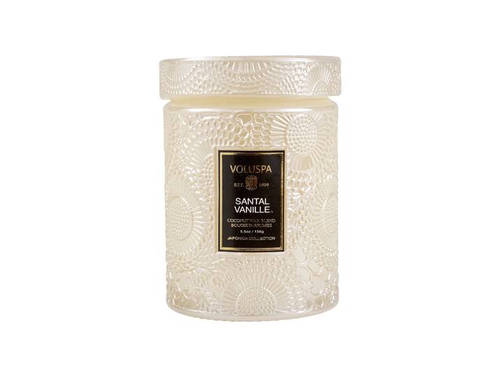 Voluspa Bougie parfumée Japonica pot en verre 50 heures Santal Vanille