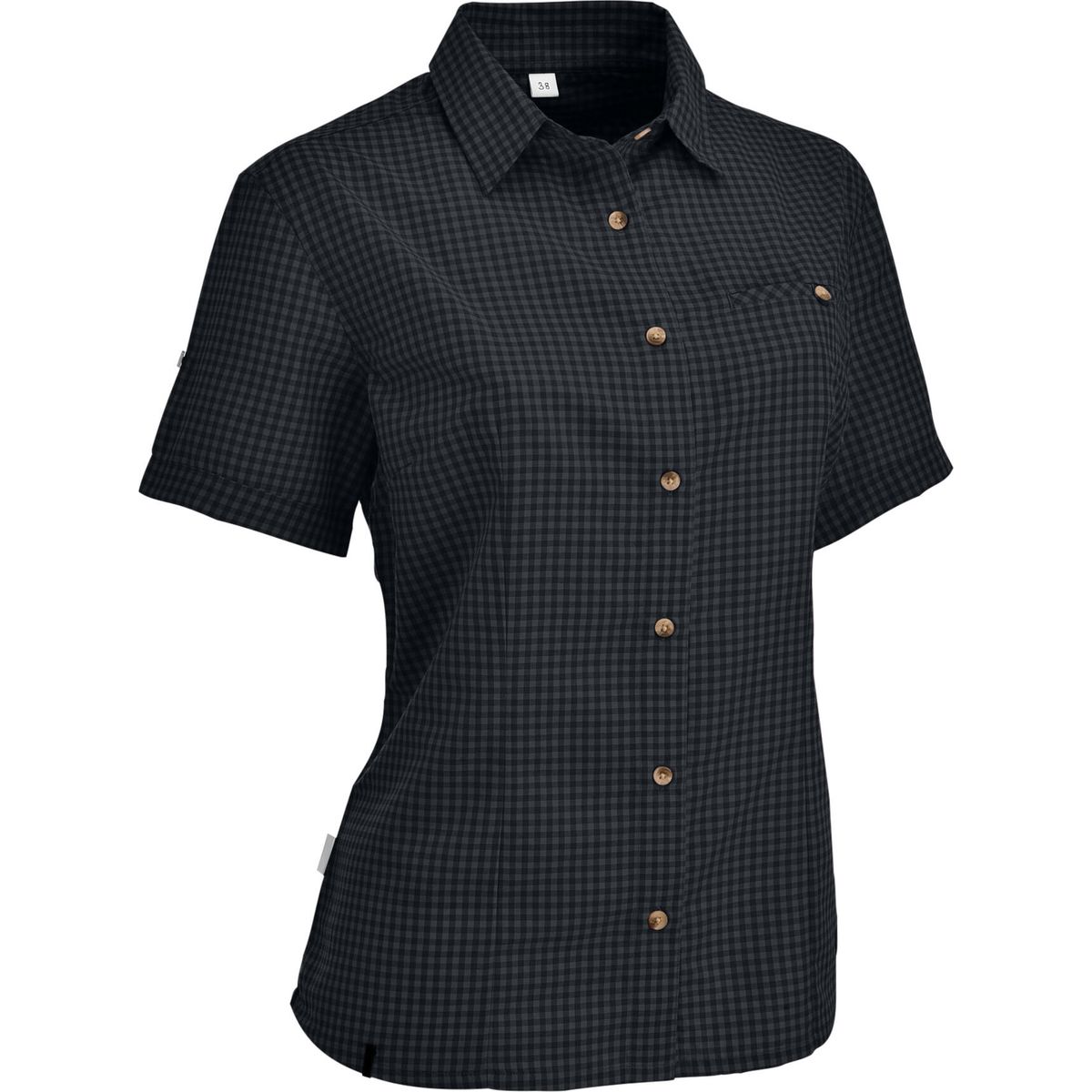 MAUL Sport Sandnes XT - 1/2 Bluse Kariert dark grey (10) 48 5531000950-10-48