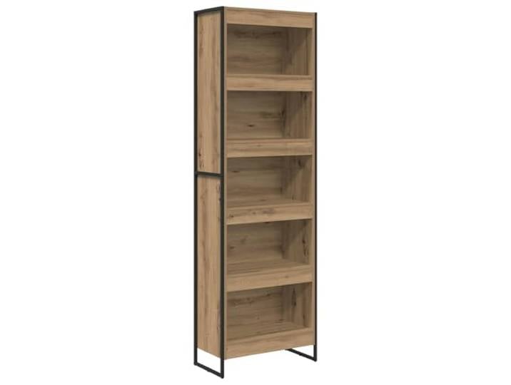 Regal 60 x 30 x 189,5 cm aus technischem Holz mit Stahlbeinen