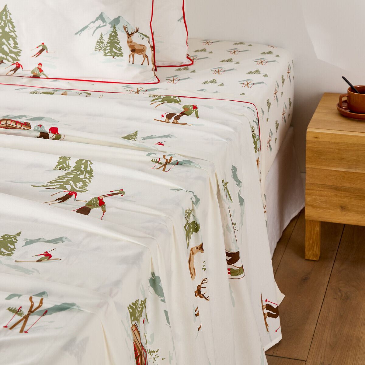 LA REDOUTE INTERIEURS Drap plat percale coton bonnet, Alpes
