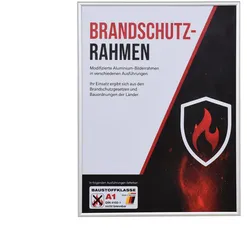 effect Brandschutzrahmen Profil S1 - A1 Silber / 29,7 x 42,0 (A3) / Normalglas /...
