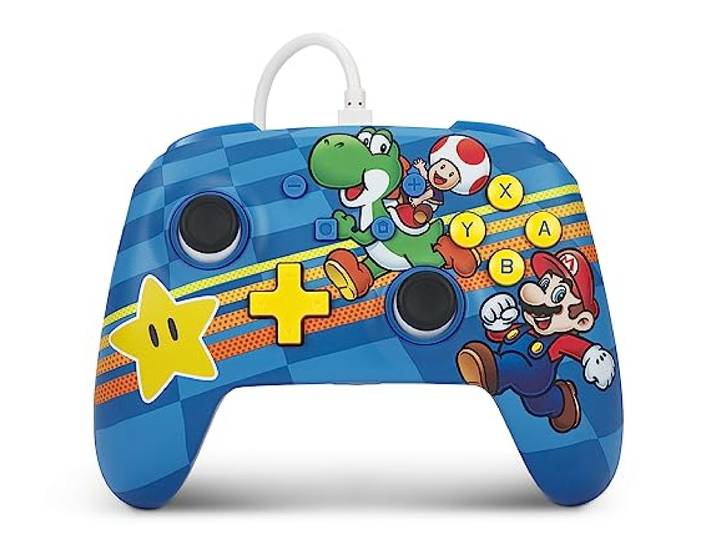 PowerA Geavanceerde bedrade controller voor Nintendo Switch - Vrienden van Mushroom Kingdom