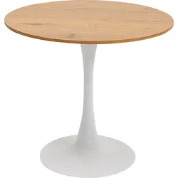 KARE DESIGN Esstisch Schickeria 86792 Ø 80 cm Holzoptik Braun Eiche