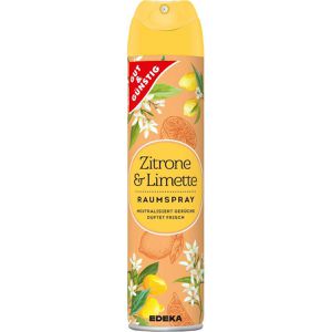 Gut&Günstig Raumduft 300 ml, Spray, geruchsneutralisierend, Zitrone&Limette