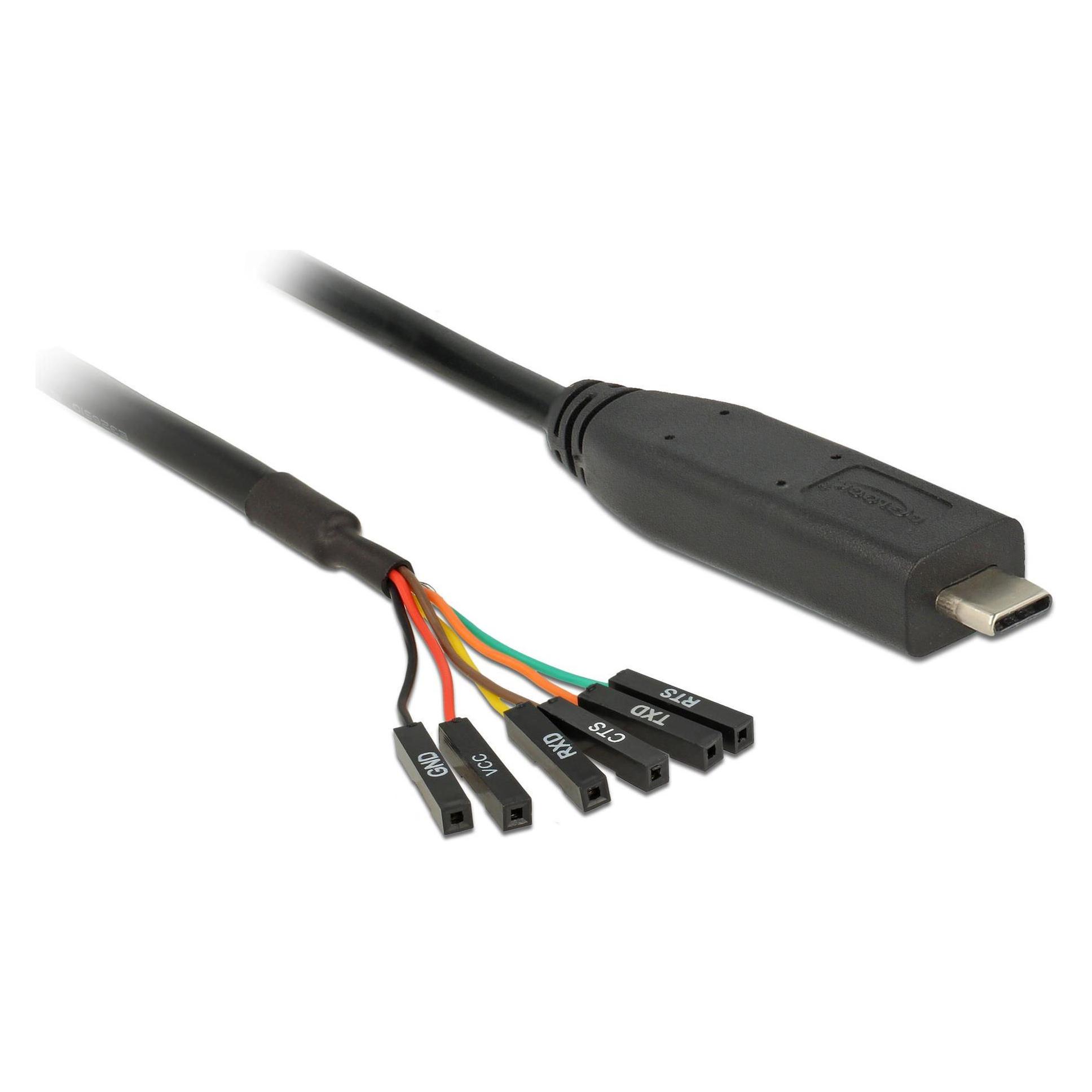 Delock Konverter USB2.0 TypC-Stecker-6LVTTL (USB 2.0) (63946)