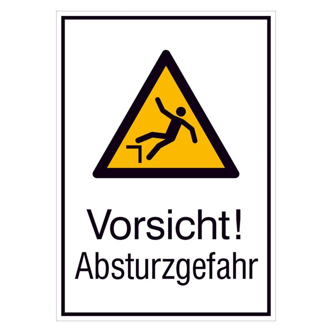 Magni Format 4044589367990 - Warnschild ALU gepr Absturzgefahr 262 x 371 (4044589367990)