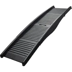 Wiltec Hunderampe 153x40cm 50kg 3-fach faltbar Einstiegshilfe Autorampe Hund (Hund), Tiertransport