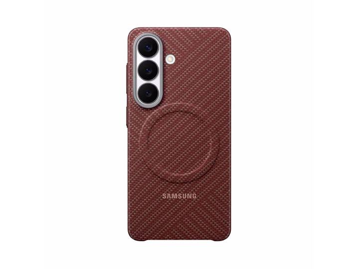 Samsung S26 Carbon-Cover Carbon Magnet Case Coralred Samsung Cover – Handyhülle/Handy Tasche