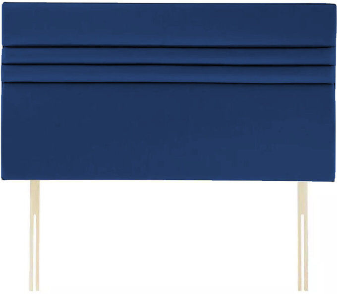 Fairmont Park Upholstered Velvet Headboard Blue Double (4'6)