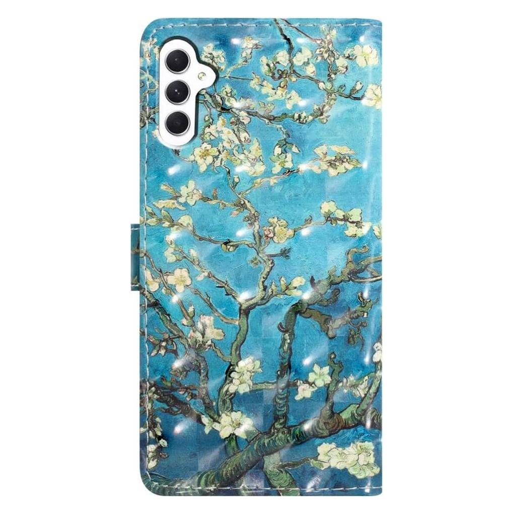 Cover-Discount Galaxy A55 - Etui Glitzer Effekt Blüten (Samsung Galaxy A55) (660173119B)