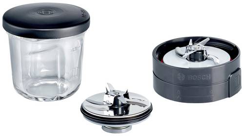 Bosch Haushalt MUZ45XCG1 Zerkleinerer Transparent, Schwarz