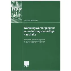 Wohungsversorgung für unterstützungsbedürftige Haushalte, Fachbücher von Joachim Kirchner