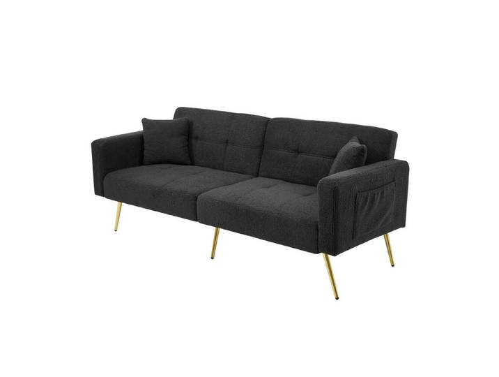 Odikalo 2-Sitzer Schlafsofa verstellbarem Winkel mit Aufbewahrungstaschen mehrfarbe